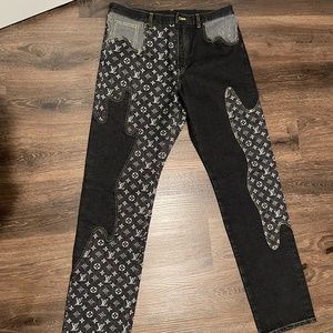 Louis Vuitton Monogram Crazy Denim Pants (SIZE 32)